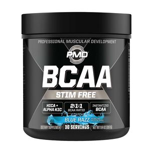 PMD BCAA Stim Free - Blue Razz (30 Servings) | GNC